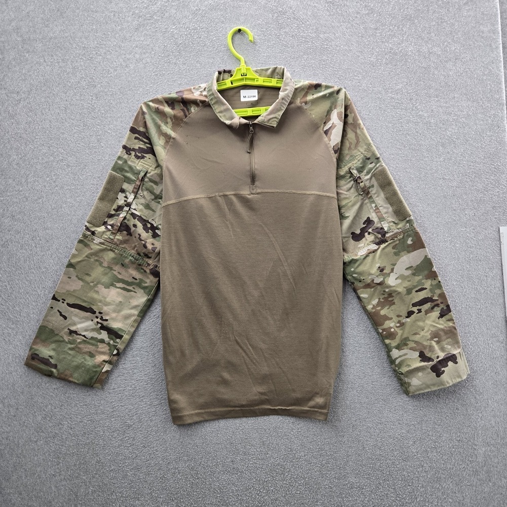 Condor Men Shirt‎ XL Green Camouflage Combat Multi Cyre Precision Quarter Zip